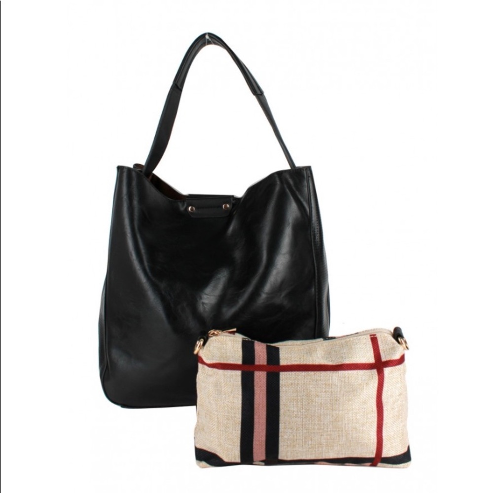Fashion Handbag Set - Black